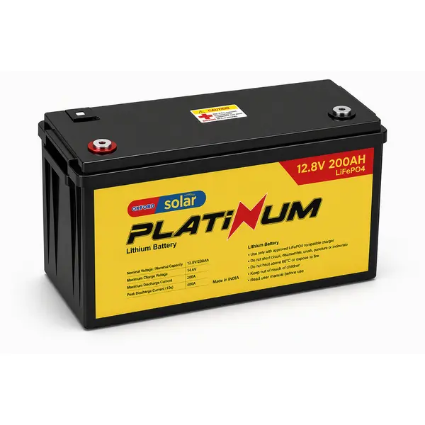 Chloride Exide 200Ah Lithium Solar Battery, front view