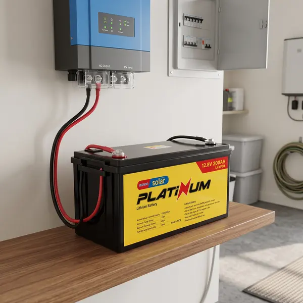 Chloride Exide 200Ah Lithium Solar Battery, ports and controls