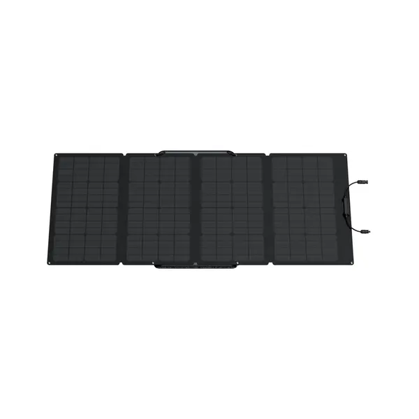 EcoFlow 160W Portable Solar Panel, ports and controls