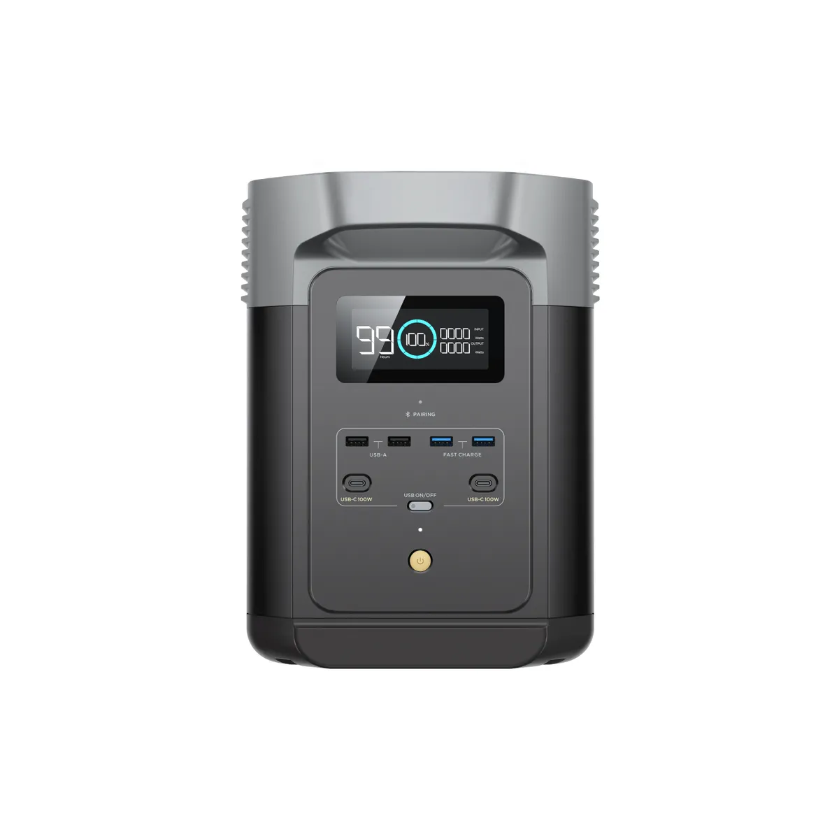 EcoFlow Delta 2 Portable Power Station, front view