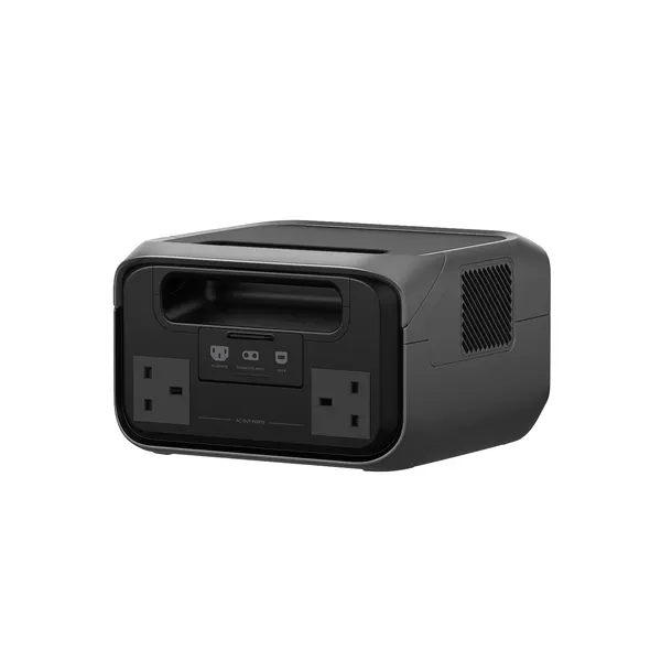 EcoFlow River 3 Plus Portable Power Station, ports and controls