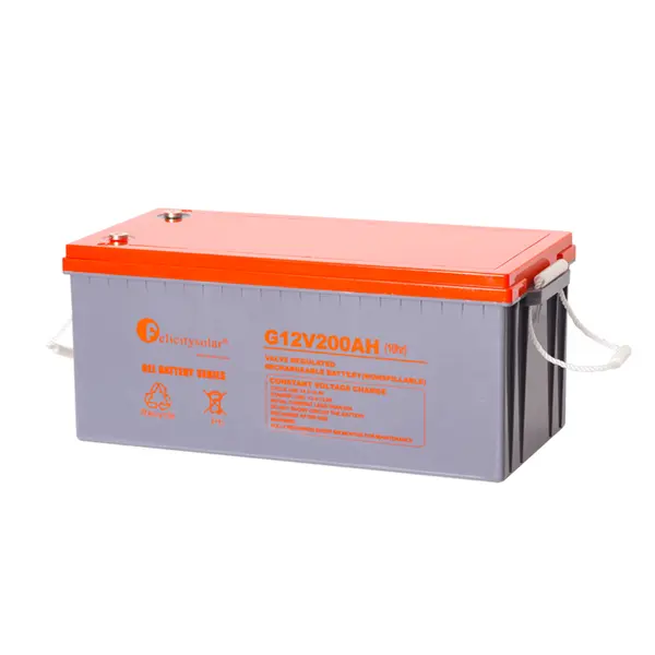 Felicity 12V 200Ah Gel Solar Battery, side view