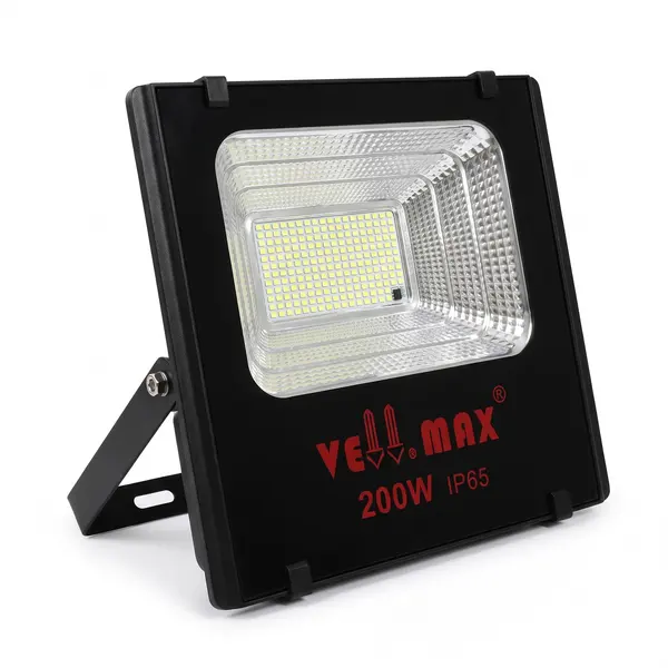 Vellmax 200W Solar Flood Light, side view